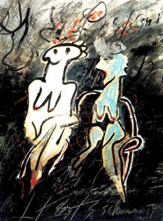 J.Schoumann. Les chaises rouges