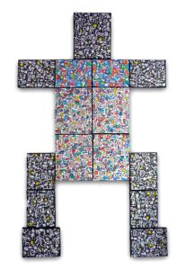 Puzzle woman; 155x95 cm