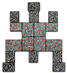 Puzzle man. 140x116 cm