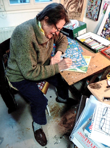 Jean Scchoumann dans son atelier
